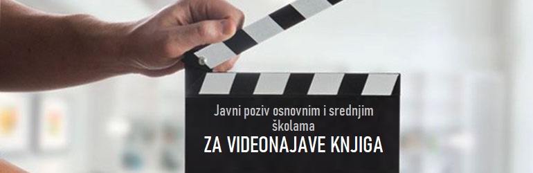Javni poziv osnovnim i srednjim školama za videonajave knjiga