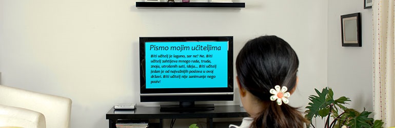 Pismo mojim učiteljima