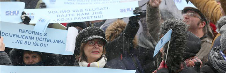 Prosvjedom traže konačno sklapanje kolektivnog ugovora